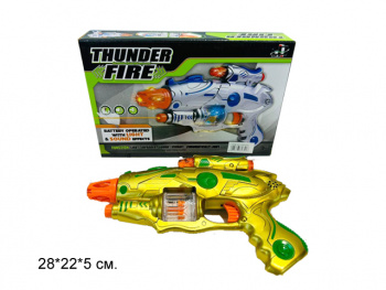 Оружие арт. JQ6300E Пистолет-бластер на батар. свет, звук в кор.•