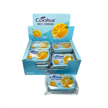 Конфета арт. 863743/863613 Драже мятное без сахара "Черный чай с лимоном" 16 г 12 шт. в кор.,#