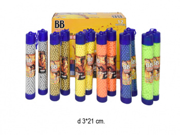 Пульки для пистолетов арт. 1377/1377-17 "Нунчаки" (12 шт.) в кор.=