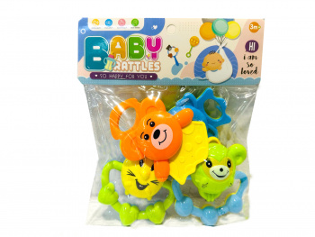 Погремушка арт. 171-1 Набор "Зверята" в пак.• /240 шт./ Погремушка арт. 171-1 Набор "Зверята" в пак.• /240 шт./