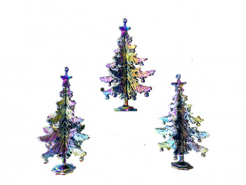 Игрушка-подвеска арт. LC20-014-601 "Елка" радужная 14 см в пак.