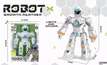 Робот арт. 1182A На батар. свет, звук в кор. 20,8*6*15,5 Робот арт. 1182A На батар. свет, звук в кор. 20,8*6*15,5