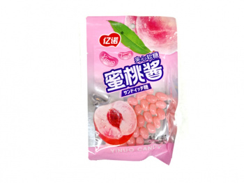 Конфета арт. 224769 Жевательные бобы "Персик" 35 г 20 шт. упаковка;*