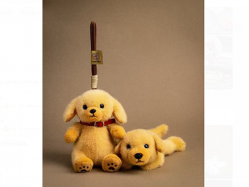 им Собака арт. 13812-209-1 Собака рыжая брелок 18 см в пак.