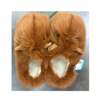 им Капибара арт. 209282 Тапочки пушистые в пак.