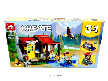 Конструктор арт. 11398 Хижина 315 дет. в кор._