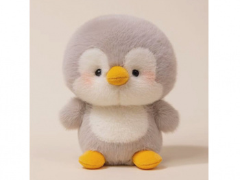 им Пингвин арт. YE250909-1-3 Серый розовые щечки 16 см в пак.)