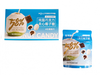 Конфета арт. 679705/679590 Кокосовая с шоколадной начинкой 27 г 10 шт. в кор.;