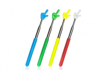 Указка арт. MN02/XY047-802 Телескопическая Палец 20/68 см 1 шт. цвет ассорти в пак._