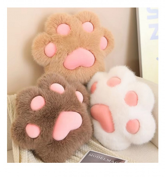 им Лапка арт. 209283 Подушка пушистая цвета микс 45 см в пак.