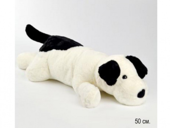 им Собака арт. 453-3-811 Черно-белая лежит 50 см в пак. им Собака арт. 453-3-811 Черно-белая лежит 50 см в пак.