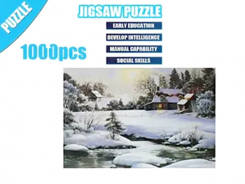 Пазл арт. 1091 Зимний пейзаж 1000 дет. в кор.•