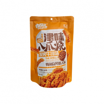 Чипсы арт. 995725 Извилистые вкус Стейк на углях 1 шт. 100 г в пак.#