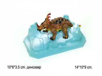 Динозавр арт. 8668-3154 Фигурка (6 шт.) на льдинке в кор.