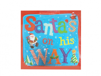 Пакет подарочный арт. 293012-501 Новогодний "Santa's" (12 шт.) упак.