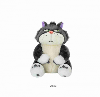 им Кот арт. 516319/24225-8 Серо-белый хмурый 20 см в пак.)