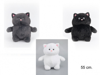 им Кот арт. 516621 Толстячок пушистый цвета микс 55 см в пак.) им Кот арт. 516621 Толстячок пушистый цвета микс 55 см в пак.)