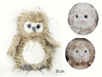 им Сова арт. 209028 Пушистая 30 см в пак.