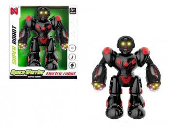 Робот арт. 639B Красный руки-лампы на батар. ходит, свет, музыка в кор.= /72 шт./