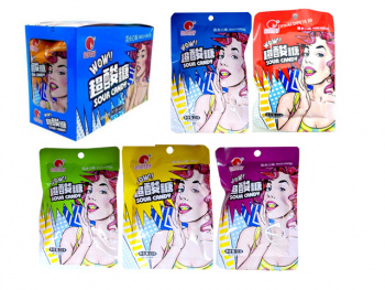 Конфета арт. 592181 Кислая "Микс вкусов" 22 г в пак. 20 шт. в кор.