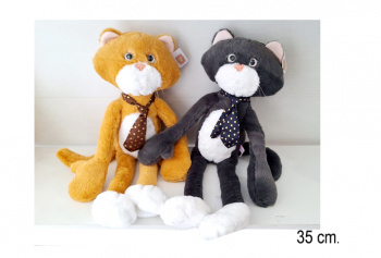 им Кот арт. 07-20 Длинные лапы в галстуке 35 см 2 цвета в пак. им Кот арт. 07-20 Длинные лапы в галстуке 35 см 2 цвета в пак.