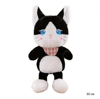 им Кот арт. 90223-5 Черно-белый 30 см в пак.)