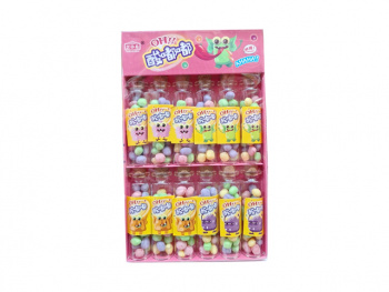 Конфета арт. 420186 Кислая Драже "Монстрик" ассорти в бутылке 12 шт. в кор.*