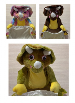 им Дракон арт. 23810-9 Играет в прятки на бат. муз. цвета микс в пак.)