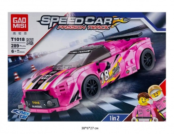 Конструктор арт. T1018 Автомобиль 289 дет. в кор.~