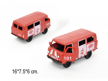 Машина инерц. арт. J0091F-8 Пожарная в пак._/288 шт./