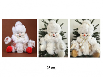 Снеговик арт. TG04-601 Мешок для конфет цвета микс 25 см в пак.