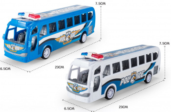 Автобус арт. 88-2AJY" Полиция инерц. в пакете 23*6,5*7,5 Автобус арт. 88-2AJY" Полиция инерц. в пакете 23*6,5*7,5