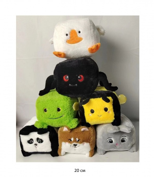 им Зверюшка арт. 209276/240707-1 Кубик в ассортименте 20 см в пак.)