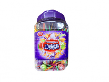 Конфета арт. 221018 Карамель на палочке вкусы микс 100 шт. в пласт. банке *