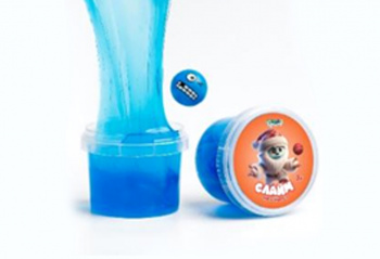 Слайм "Стекло" 90 гр Синий Мяч-Прыгун Слайм "Стекло" 90 гр Синий Мяч-Прыгун