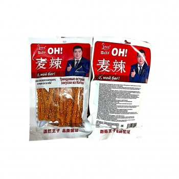 Соевое мясо арт. 389212 Пшеничные острые палочки в кунжуте 172 г 10 шт. упаковка красная;/'*