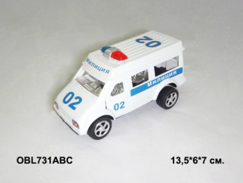 Машина инерц. арт. 731 АВС/731A Милиция в пак.=