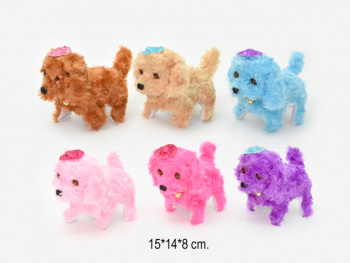 им Собака арт. 2704 В шляпке цвета микс на бат. им Собака арт. 2704 В шляпке цвета микс на бат.