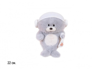 им Морской котик арт. 209222 В белой шапочке с сумочкой 22 см в пак.