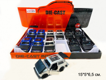 Модель металл. арт. SR-3627A ВАЗ Нива цвета микс (12 шт.) шоубокс• Модель металл. арт. SR-3627A ВАЗ Нива цвета микс (12 шт.) шоубокс•