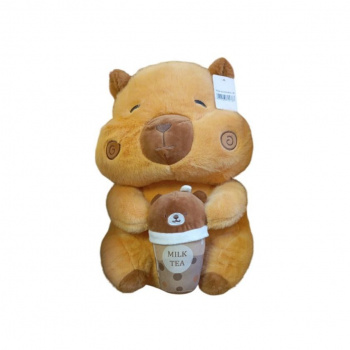 им Капибара арт. 23815-38 Со стаканом чая 40 см в пак.)