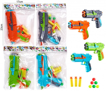 Оружие арт. 6886-4" Пистолет с пулями в пакете 23*17*4