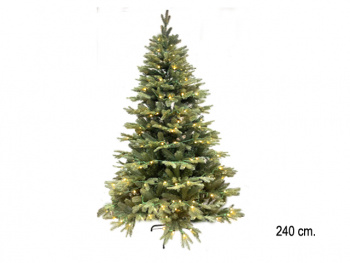 Елка 240 см арт. 2032-601-240 Светодиодная зеленая №11 комбинир. литье с пвх в кор.