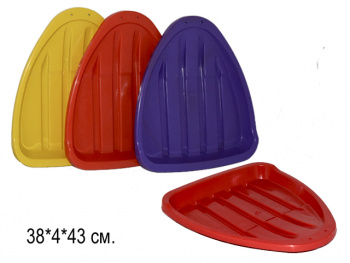 Санки "Ледянка" арт. 9828 Треугольник цвета микс Санки "Ледянка" арт. 9828 Треугольник цвета микс