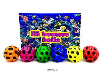 Антистресс арт. 35-1-805-802 Мяч "Метеорит" цвета микс 7 см (12 шт.) шоубокс_