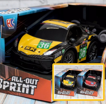 Машина на р/у №L2401-3A Спортивная светитсяв темноте в кор. 23*13*12,5