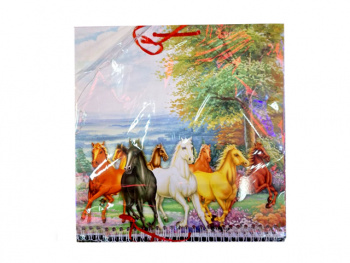 Календарь арт. 2026-1 На пружине 8 лошадей в лесу 1 шт. в пак. (10 шт.) 