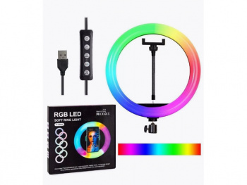 Кольцо осветитель арт. RGB30 d 30 см со штативом 2,1 м в кор. Кольцо осветитель арт. RGB30 d 30 см со штативом 2,1 м в кор.