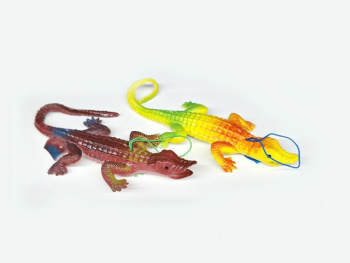 Игр. резин. арт. 020225 Крокодил цвета микс в пак.= Игр. резин. арт. 020225 Крокодил цвета микс в пак.=