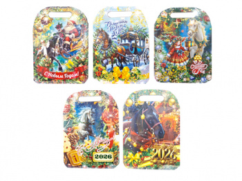 Доска деревянная арт. 1002-007 Лошадь в ассортименте 29*21 см